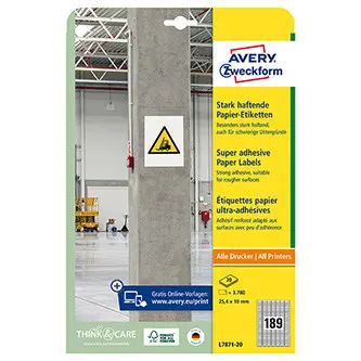 Avery Zweckform - etikety s vysokou lepivostí -