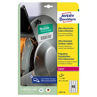 Avery Zweckform Ultra odolné etikety, 45,7 x 21,2 mm, 480 ks