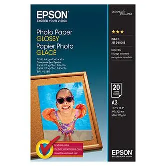 EPSON Photo Paper Glossy A3 20 listů C13S042536