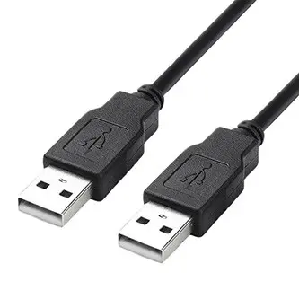 USB kabel (2.0), USB A samec - USB A samec, 1.8m, černý, High Speed, DOPRODEJ