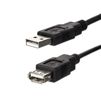 USB prodlužka (2.0), USB A samec - USB A samice, 3m, černá, DOPRODEJ