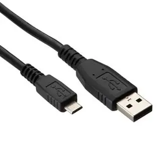 USB kabel (2.0), USB A samec - microUSB samec, 1.8m, černý, DOPRODEJ
