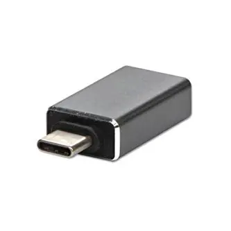 USB redukce, (3.1), USB C samec - USB A samice, kovová, DOPRODEJ