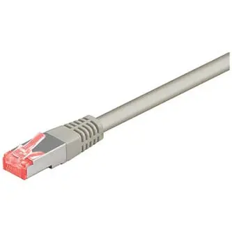 Síťový LAN kabel S/FTP patchcord, Cat.6, RJ45 samec - RJ45 samec, 5 m, stíněný, LSOH, šedý, economy, DOPRODEJ