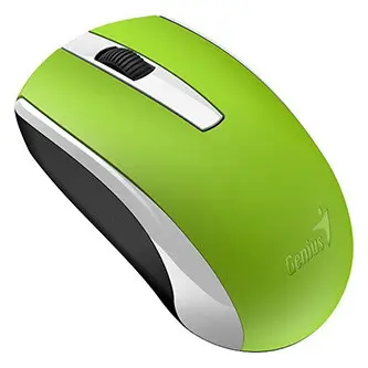 Myš bezdrátová, Genius Eco-8100, zelená, optická, 1600DPI, DOPRODEJ