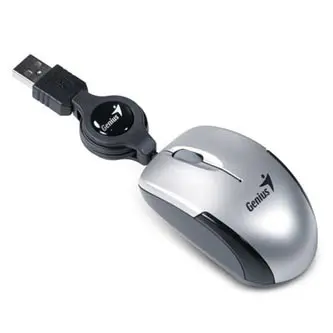 Genius Micro Traveler V2 Myš drátová, stříbrná, 1200DPI