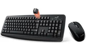 Genius Smart KM-8100 sada klávesnice bezdrátová US, černá s bezdrátovou optickou myší, AAA, klasická, 2.4 [Ghz]