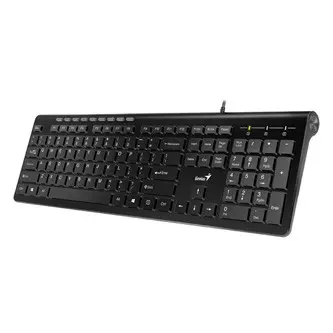 Genius Slimstar 230 klávesnice drátová (USB) US, černá