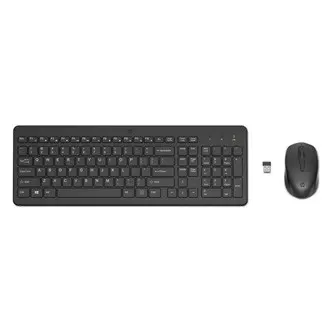 HP HP 330 Sada klávesnice bezdrátová CZ, černá s bezdrátovou optickou myší, AA, ergonomická, bezdrátový přijímač USB typ 2.4 [GHz]
