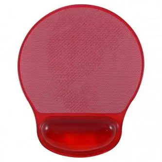 Logo Podložka pod myš gelová, červená, DOPRODEJ