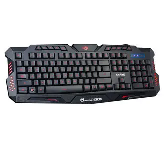 Marvo K636 klávesnice drátová (USB) US, černá