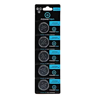 Powerton ENERGY LITHIOCELL Jednorázová lithiová baterie CR2032, 5-pack