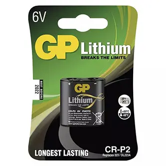 6V Baterie GP CR-P2 litiová