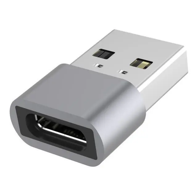 PremiumCord Aluminium adaptér USB C female - USB2.0 A Male