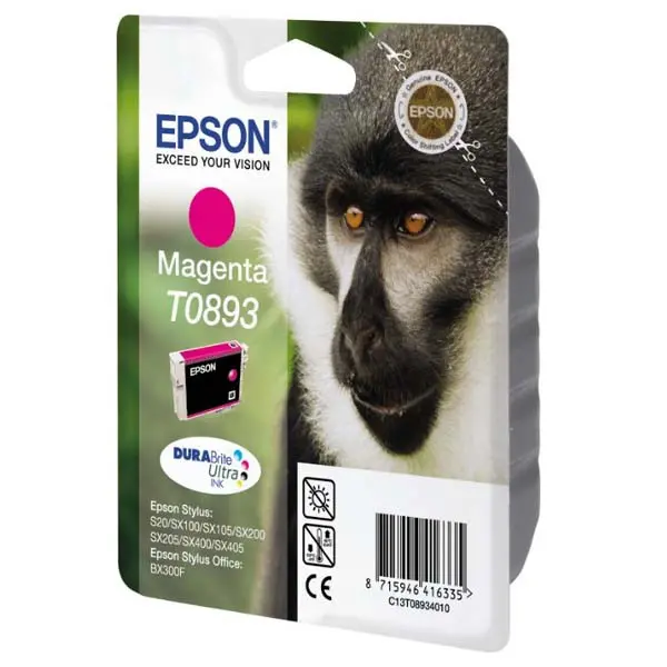 EPSON Magenta Ink Cartridge SX10x 20x 40x  (T0893)