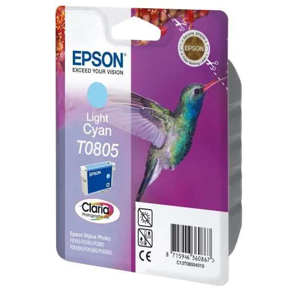 R265/360,RX560 Lt. Cyan Ink cartridge (T0805)