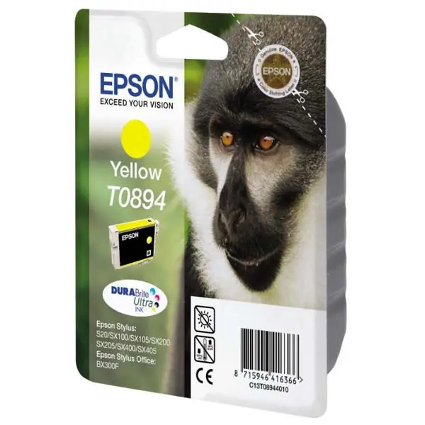 EPSON Yellow Ink Cartridge SX10x 20x 40x  (T0894)