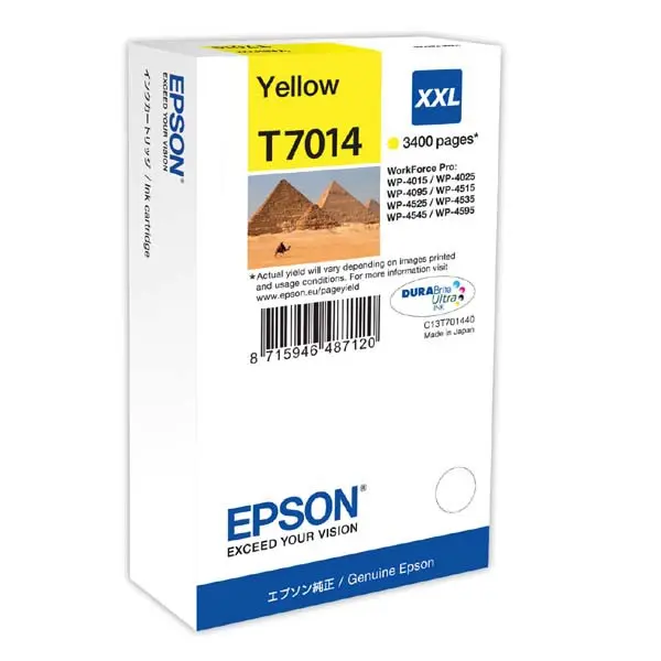 WP4000/4500 Series Ink Cartridge XXL Yellow 3.4k