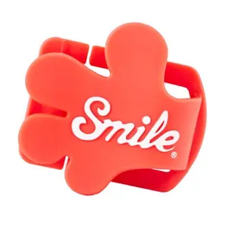 Smile klip na krytku objektivu Giveme5, červený, 16400, DOPRODEJ