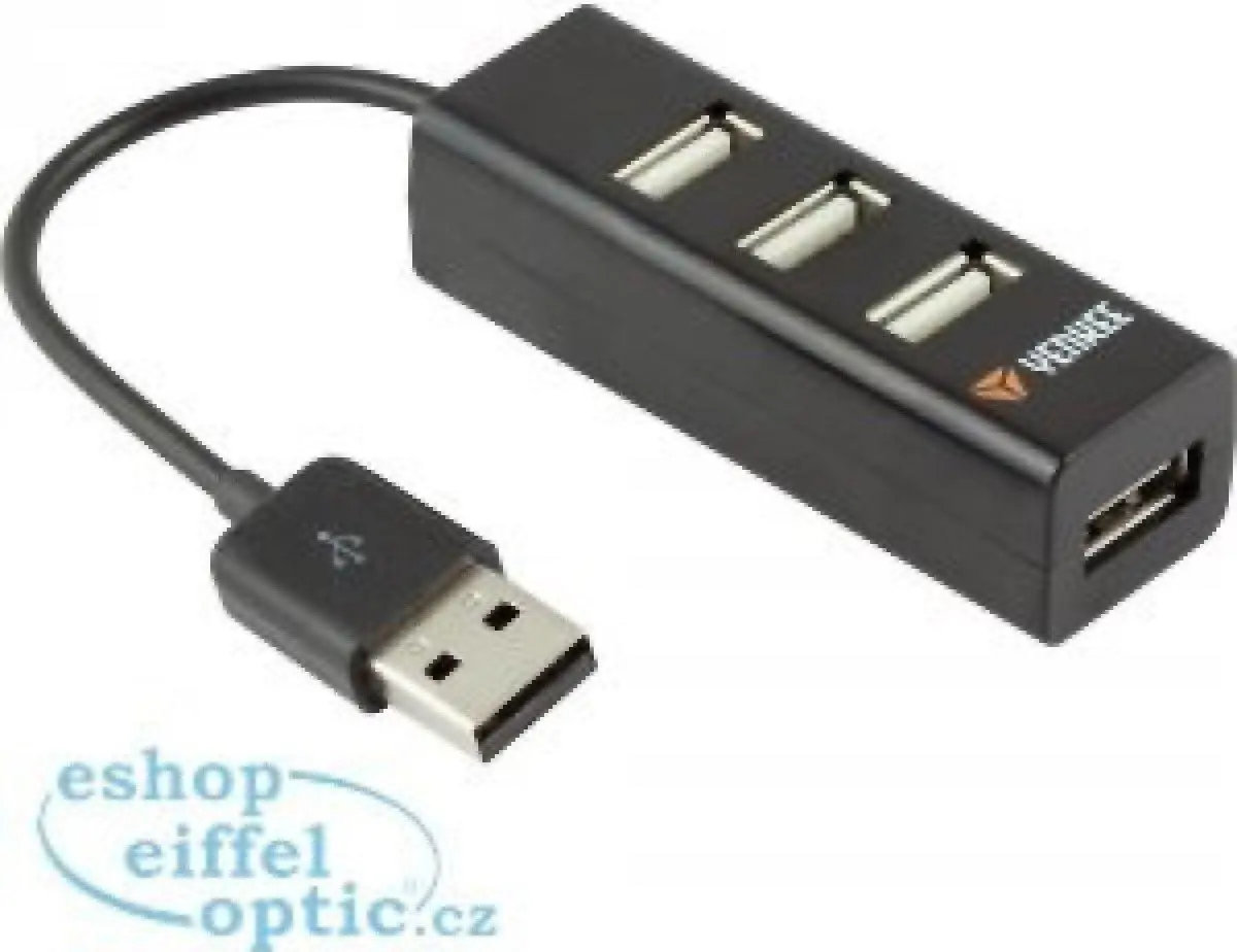 YHB 4001BK Hub 4 x USB 2.0 černý YENKEE