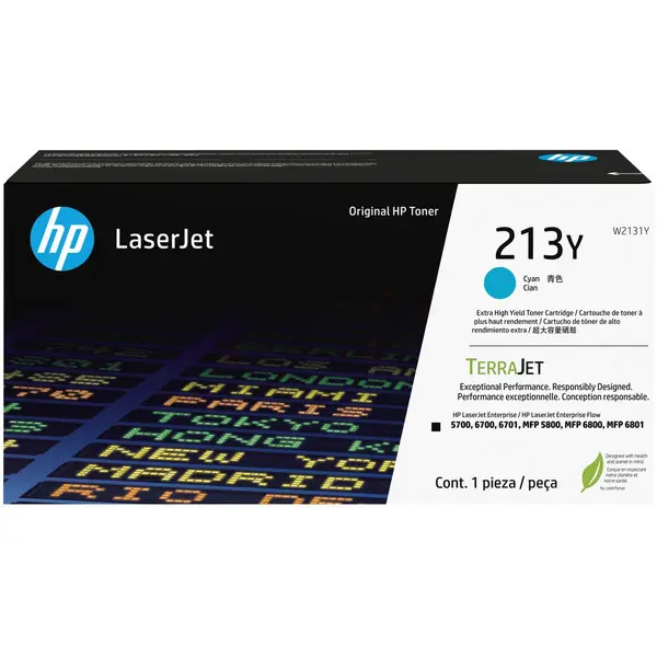 Toner HP 213Y azurový (W2131Y)