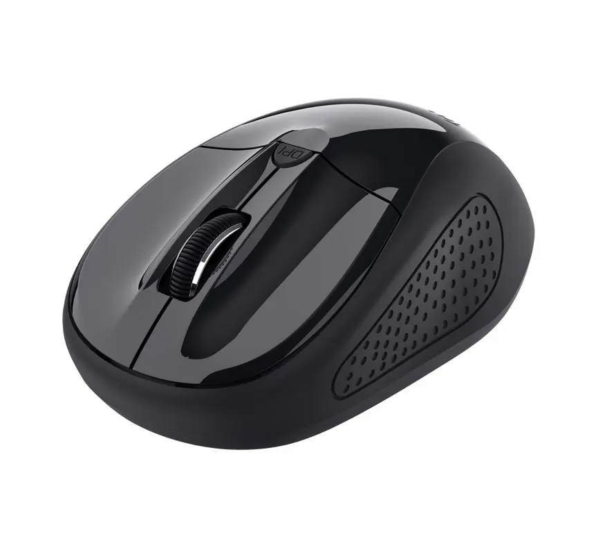 TRUST BASICS/Kancelářská/Optická/1 600 DPI/Bezdrátová USB/Černá 24658