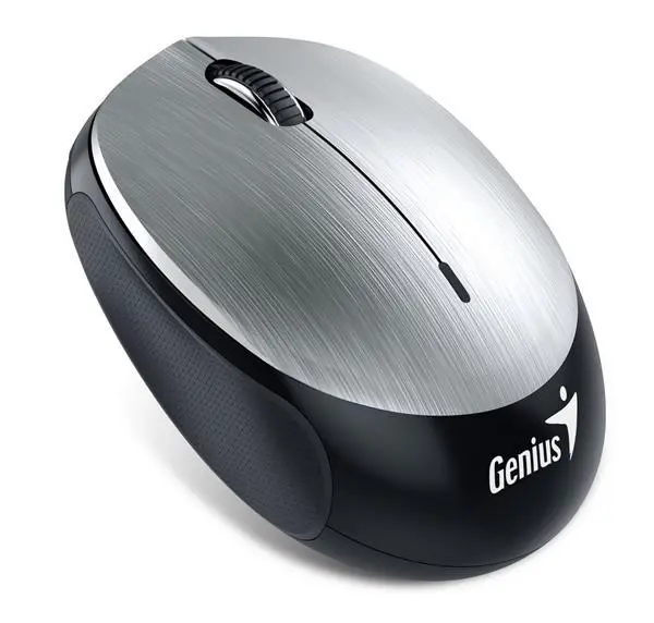 GENIUS myš NX-9000BT/ Bluetooth 4.0/ 1200 dpi/ bezdrátová/ dobíjecí baterie/ stříbrná