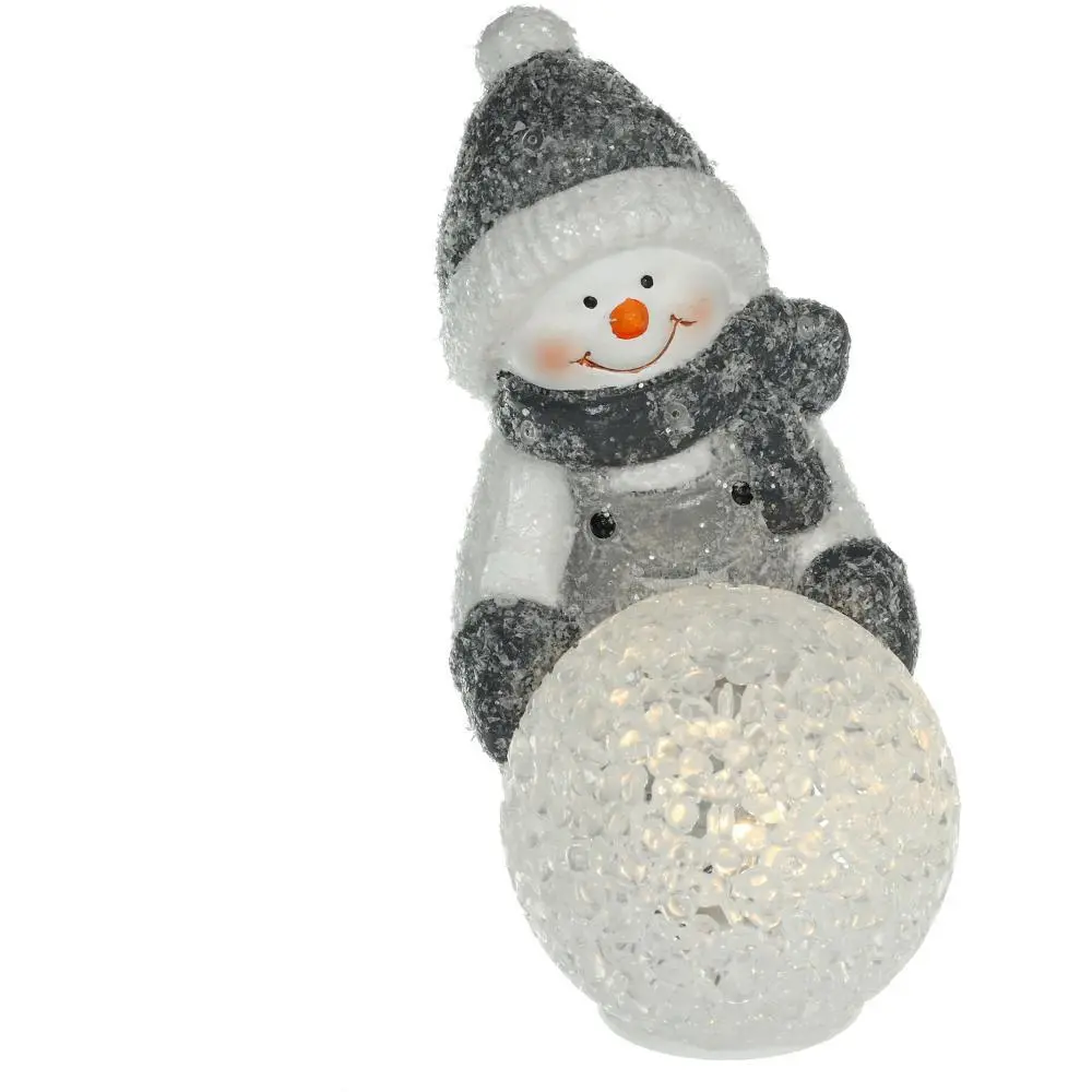RETLUX Sněhulák s koulí 12 cm LED