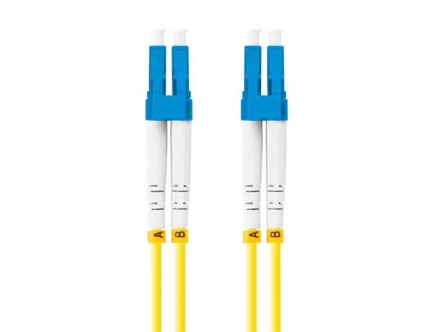 LANBERG optický patch cord SM LC/UPC-LC/UPC duplex 1m LSZH G657A1 průměr 3mm, barva žlutá