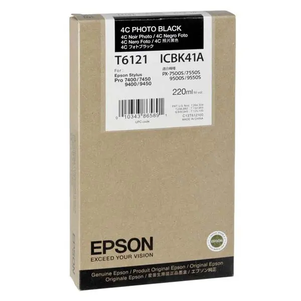 Epson T612 220ml 4C Photo Black