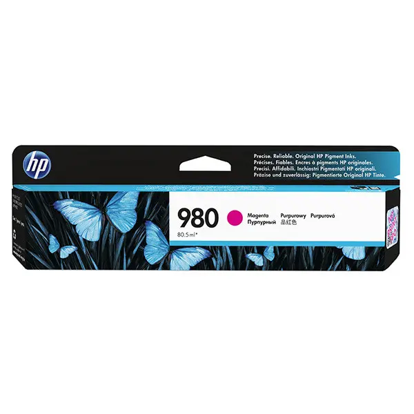 HP 980 Purpurová originální inkoustová kazeta D8J08A