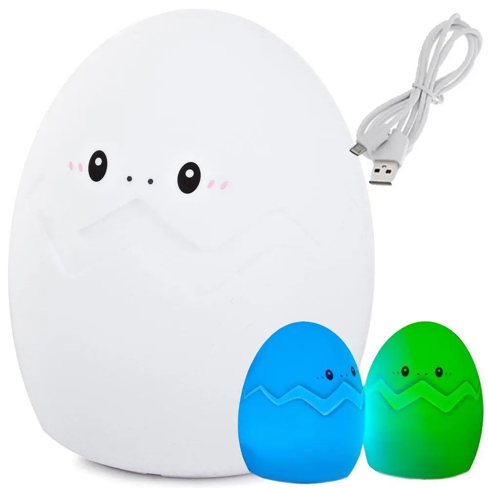 Dětská noční LED lampička EGGi RGB + USB kabel