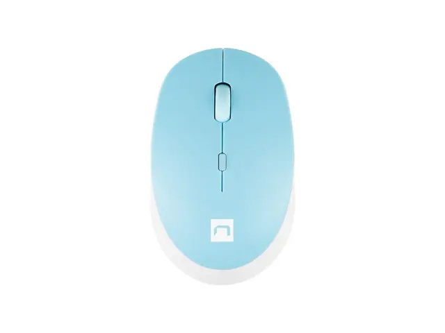 Natec optická myš HARRIER 2/1600 DPI/Kancelářská/Optická/1 600 DPI/Bezdrátová Bluetooth/Světle modrá