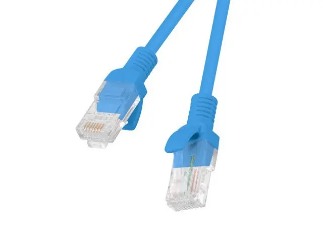 LANBERG Patch kabel CAT.5E UTP 20M modrý Fluke Passed