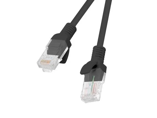 LANBERG Patch kabel CAT.5E UTP 3M černý Fluke Passed