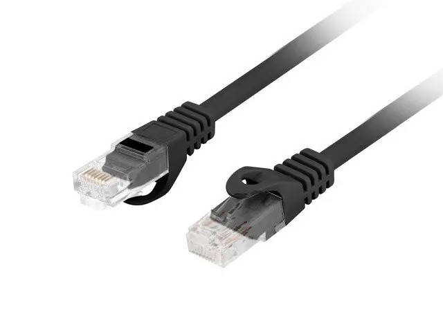 LANBERG Patch kabel CAT.6 UTP LSZH CU 5M černý Fluke Passed