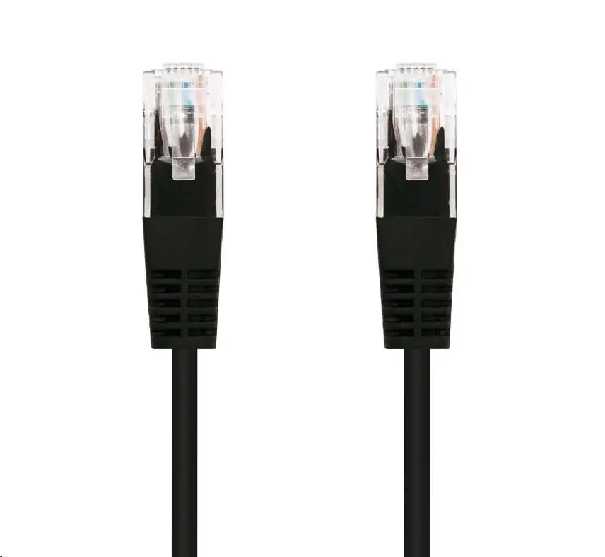 C-TECH kabel patchcord Cat5e, UTP, černý, 5m