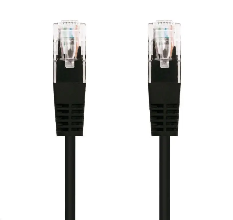 C-TECH kabel patchcord Cat5e, UTP, černá, 2m