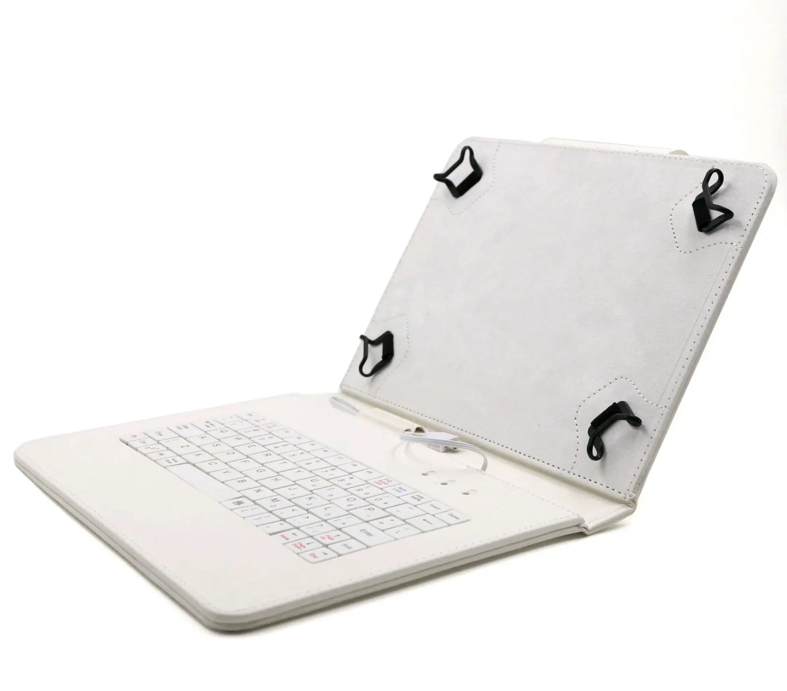 C-TECH PROTECT pouzdro univerzální s klávesnicí pro 9,7"-10,1" tablety, FlexGrip, NUTKC-04, bílé