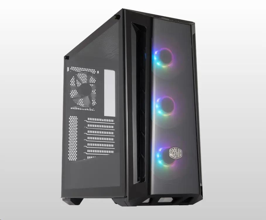 Cooler Master case MasterBox MB520 ARGB, E-ATX, Průhledná bočnice, 3x 120mm ARGB Fan, 1x 120mm Fan, Černá