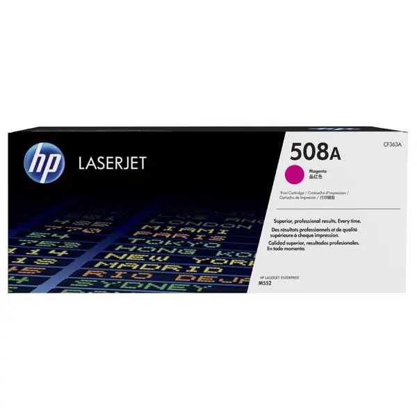 HP - toner č. 508A, CF363A, megenta (červený) pro laserové tiskárny