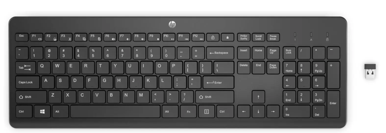 HP 230/Bezdrátová USB/UK layout/Černá