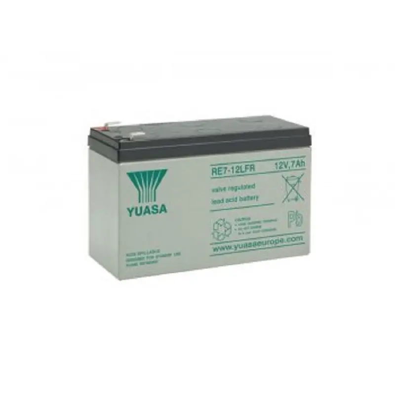Fukawa YUASA RE7-12LFR (12V; 7Ah; faston F2-6,3mm; životnost 6-9let)
