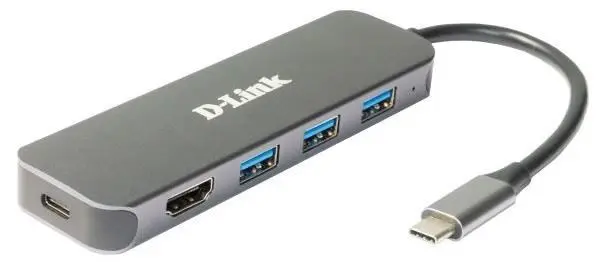 D-Link DUB-2333 USB-C Hub with HDMI and 3x USB3.0, mini docking station