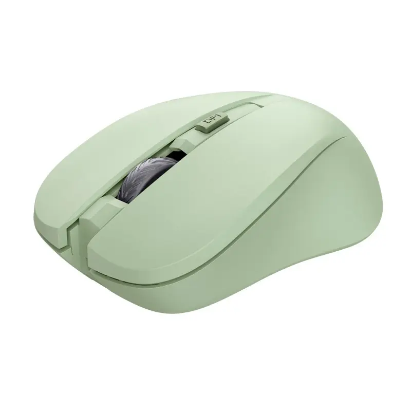 Trust Mydo/Kancelářská/Optická/1 800 DPI/Bezdrátová USB/Zelená 25042