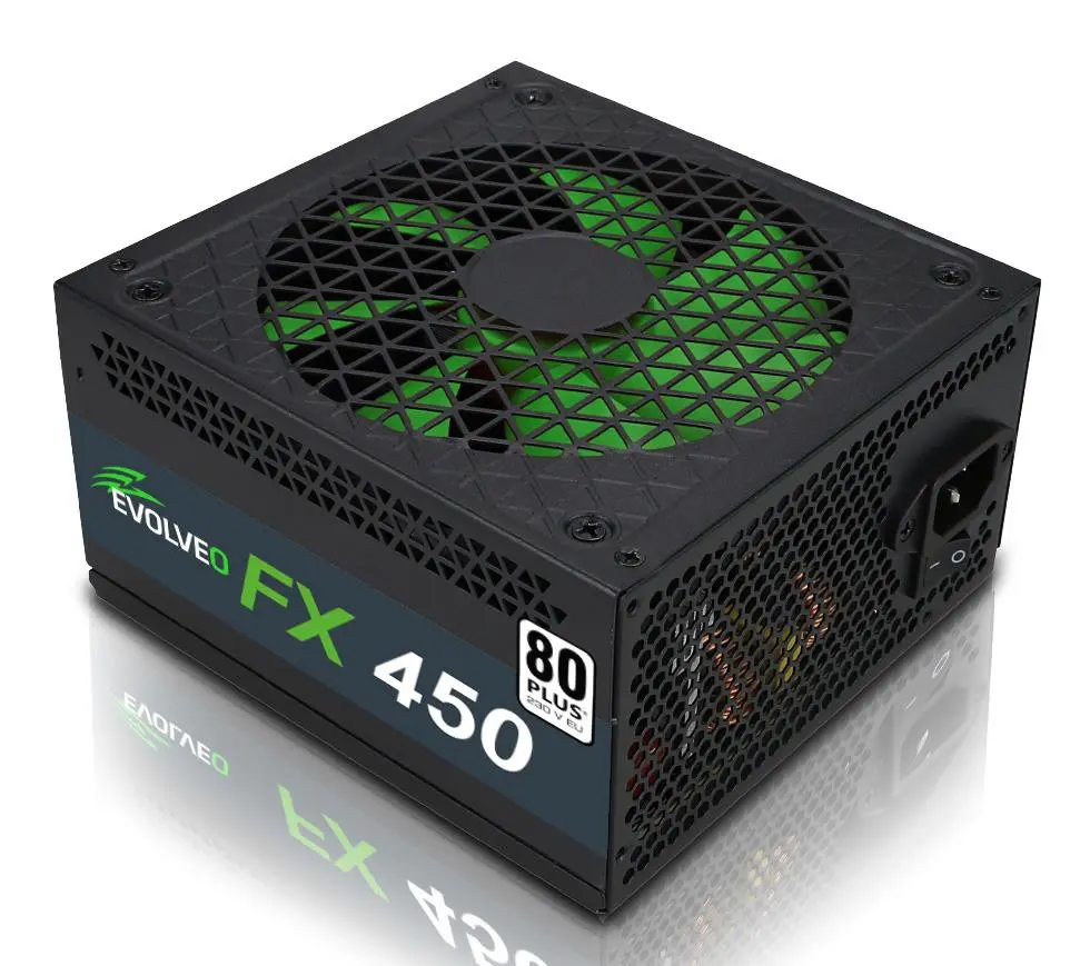 EVOLVEO FX 450,zdroj 450W ATX,14cm,80+,White,3YRW