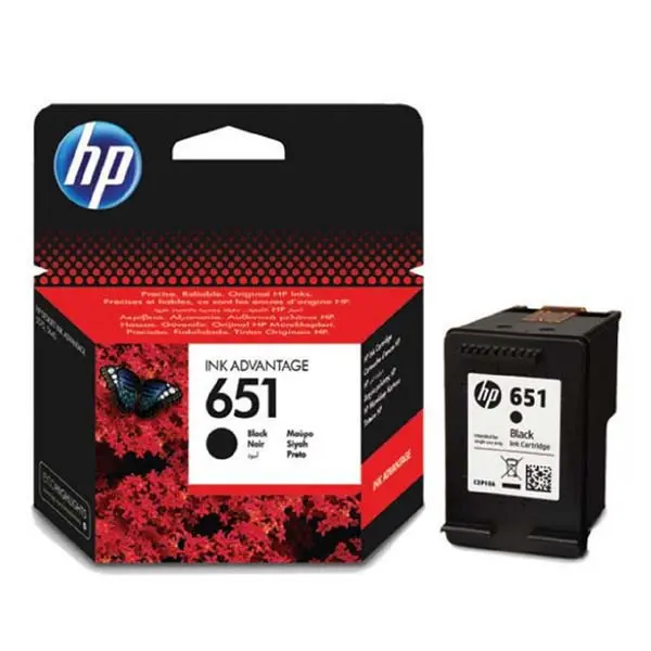 Inkoustová kazeta HP 651 černá (C2P10AE#BHK)