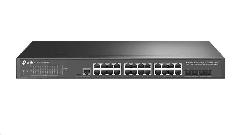 TP-Link TL-SG3428X-UPS 2xGb 4x10G SFP+ UPS Power supply manag.switch
