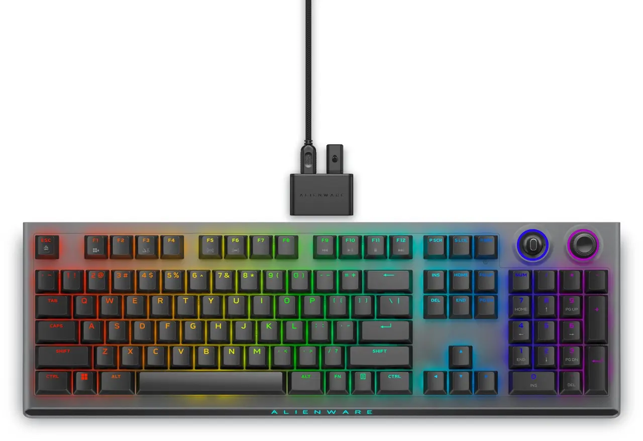 Dell Alienware AW920K/Bezdrátová USB + Bluetooth/Černá