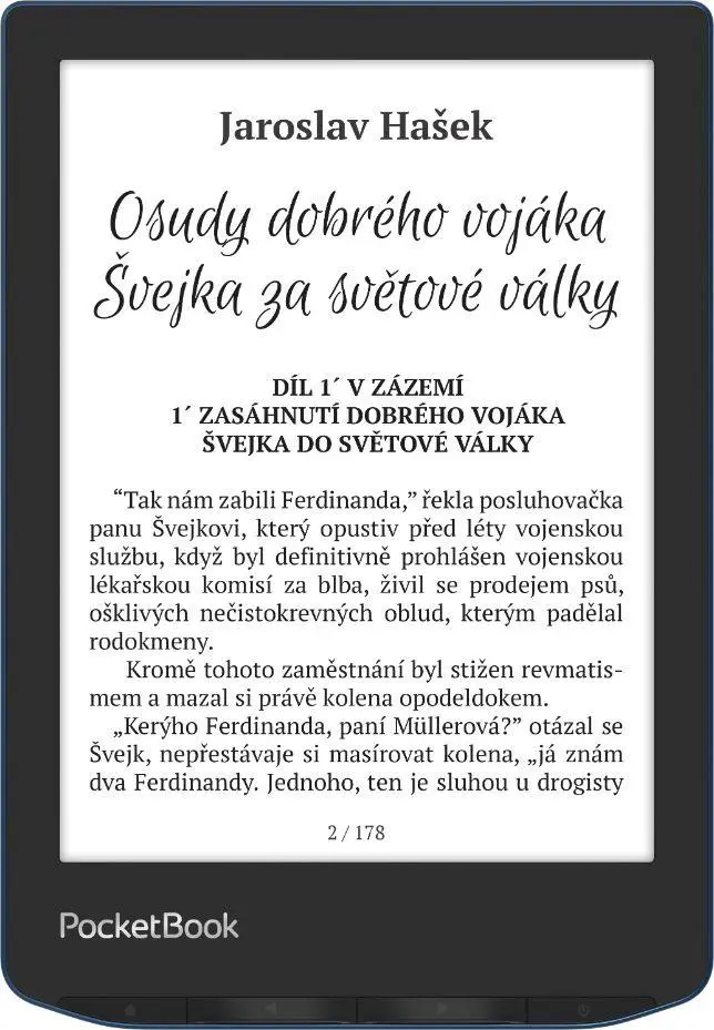E-book POCKETBOOK 634 Verse Pro Azure, modrý